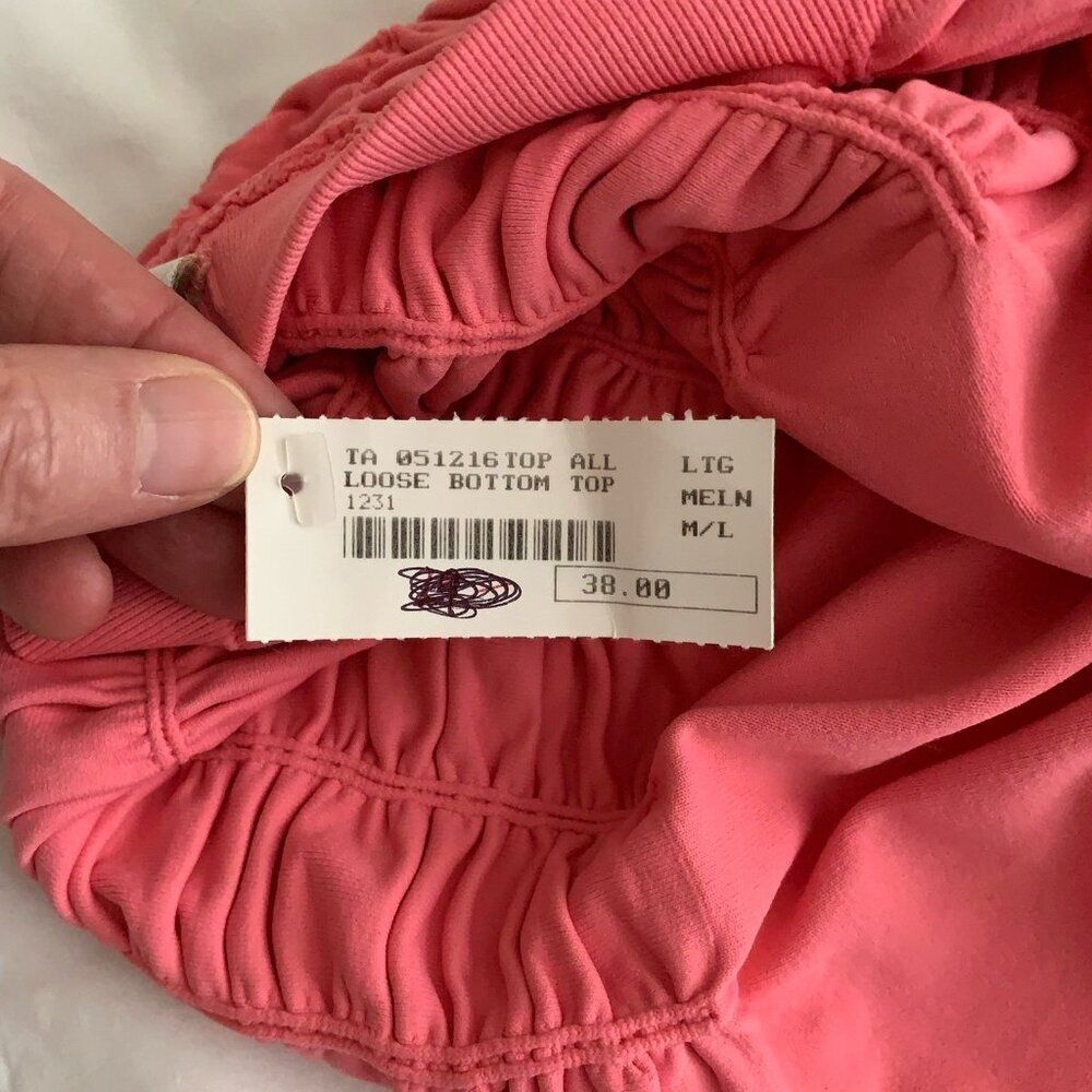 Last Tango 1231 Strapless Tube Top Ruched Coral Pink Size Large NWT - Picture 7 of 7